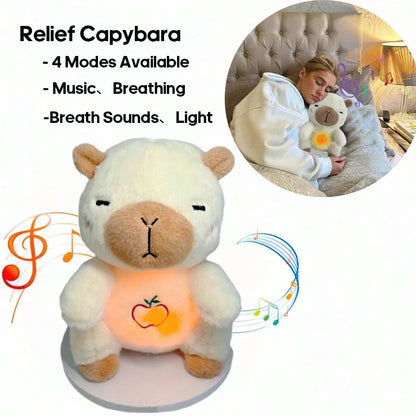 Breathing Glow Capybara Plush